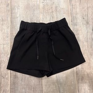 Lululemon black high rise shorts, size 2